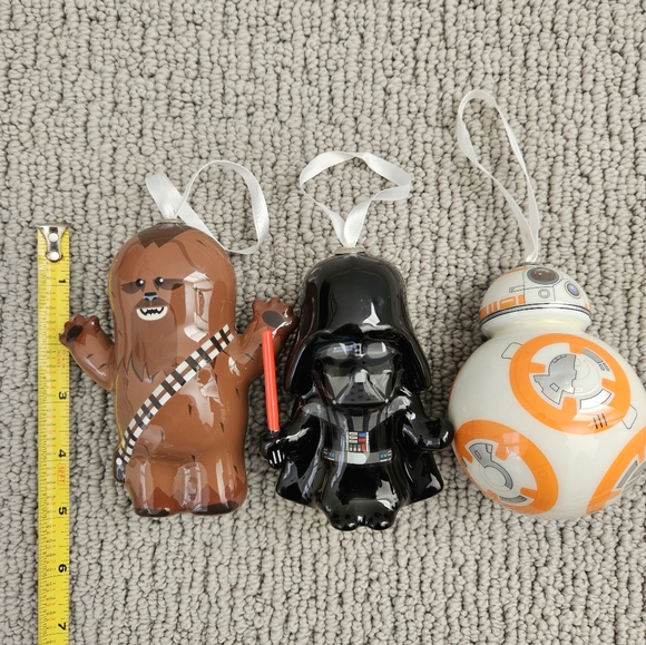 Star Wars RARE Darth Vader Hallmark Christmas Ornaments Set of 3 - Picture 4 of 5